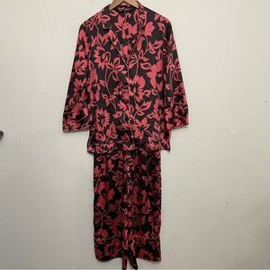 Zara Floral Sleepwear Matching Set Pajamas Small